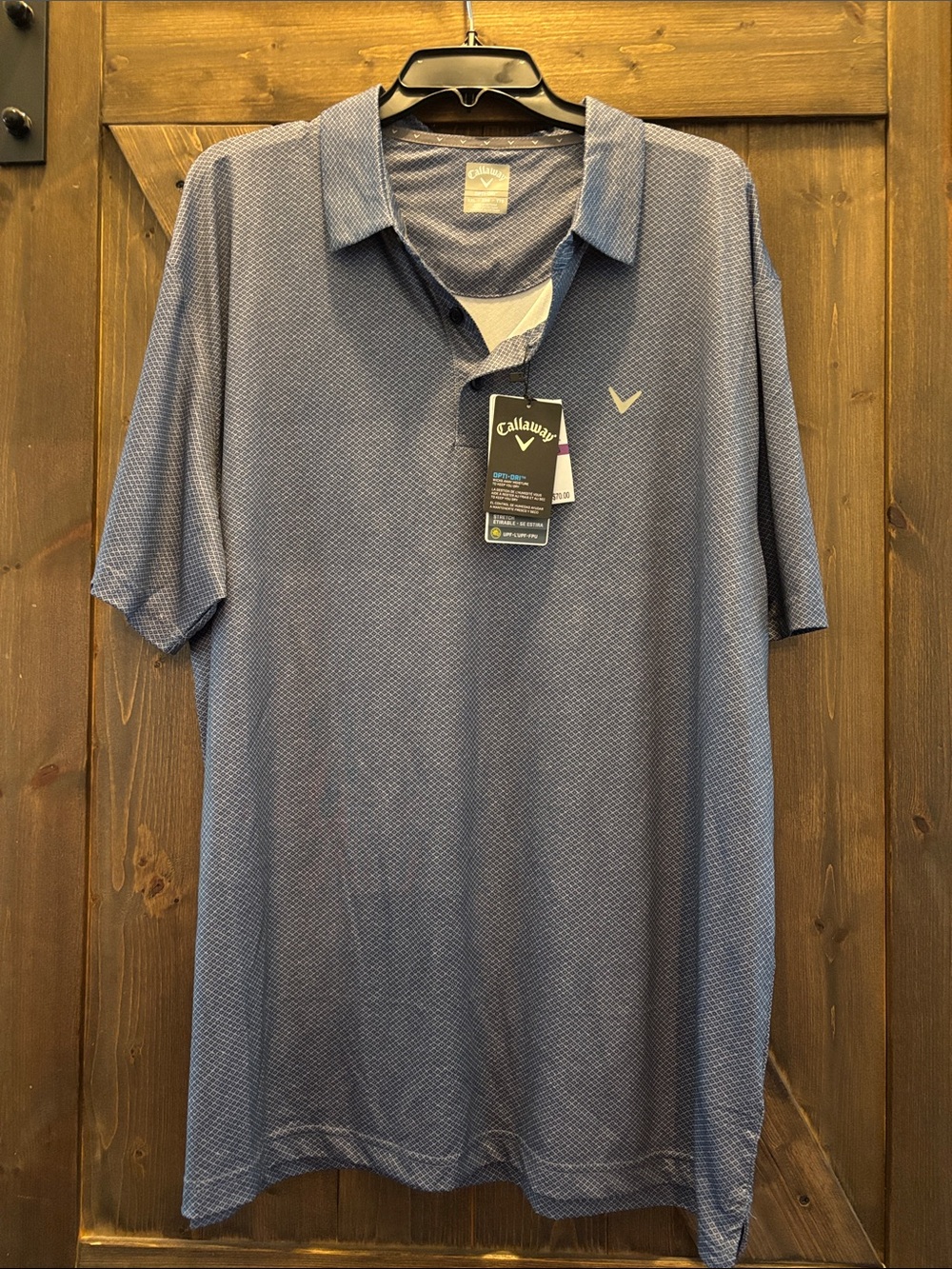 Callaway Men's Patterned Navy Performance Polo